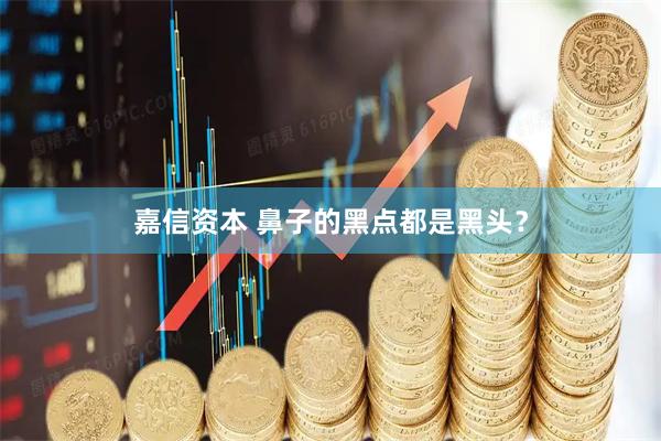 嘉信资本 鼻子的黑点都是黑头？